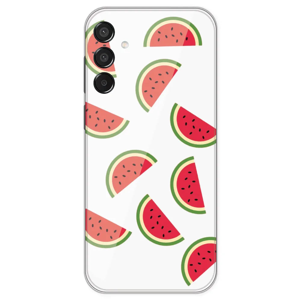 Watermelons - Clear Printed Silicone Case For Samsung Galaxy M15