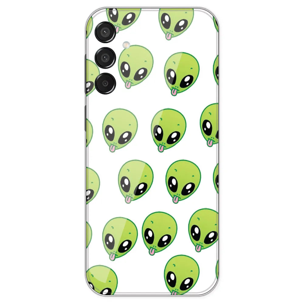 Alien - Clear Printed Silicone Case For Samsung Galaxy M15