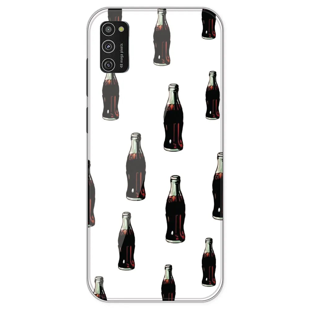 Soft Drink - Clear Printed Silicone Case For Samsung Galaxy M21