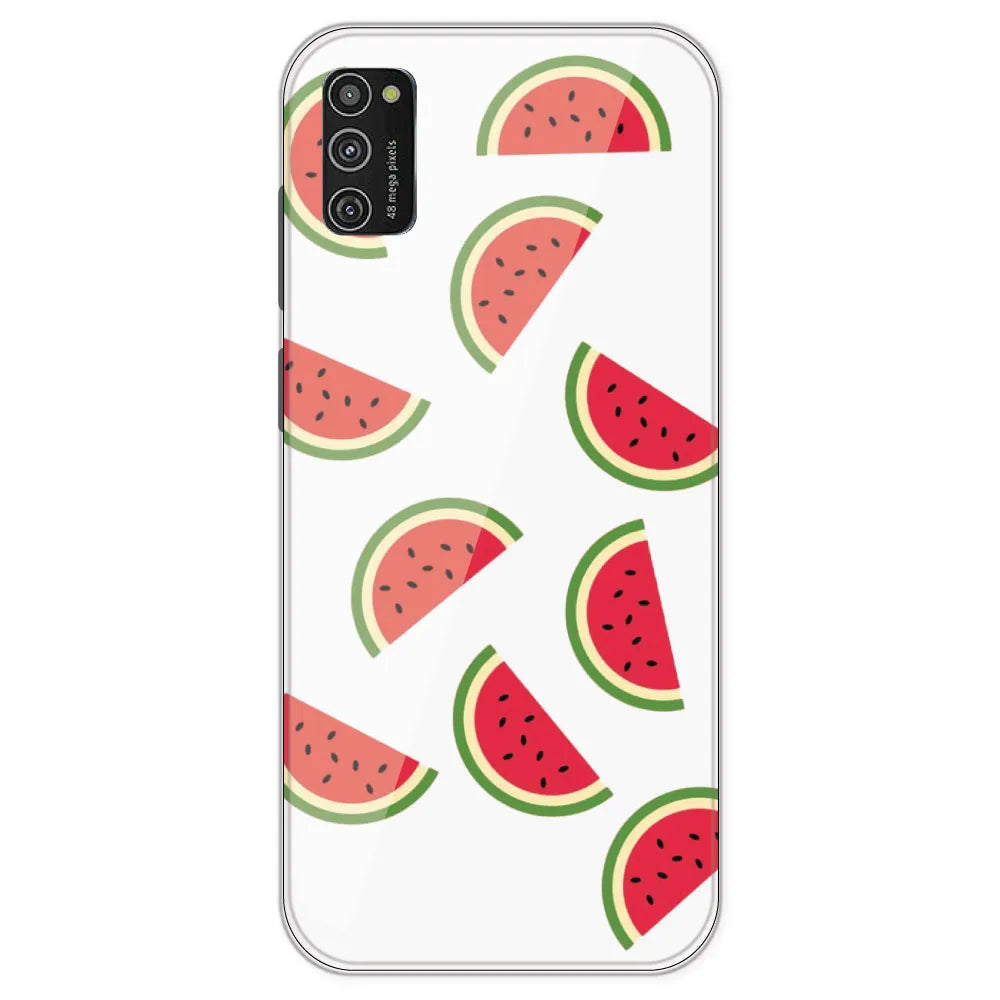 Watermelons - Clear Printed Silicone Case For Samsung Galaxy M21