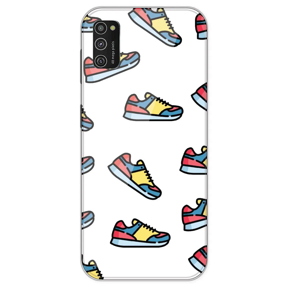 Sneakers - Clear Printed Silicone Case For Samsung Galaxy M21