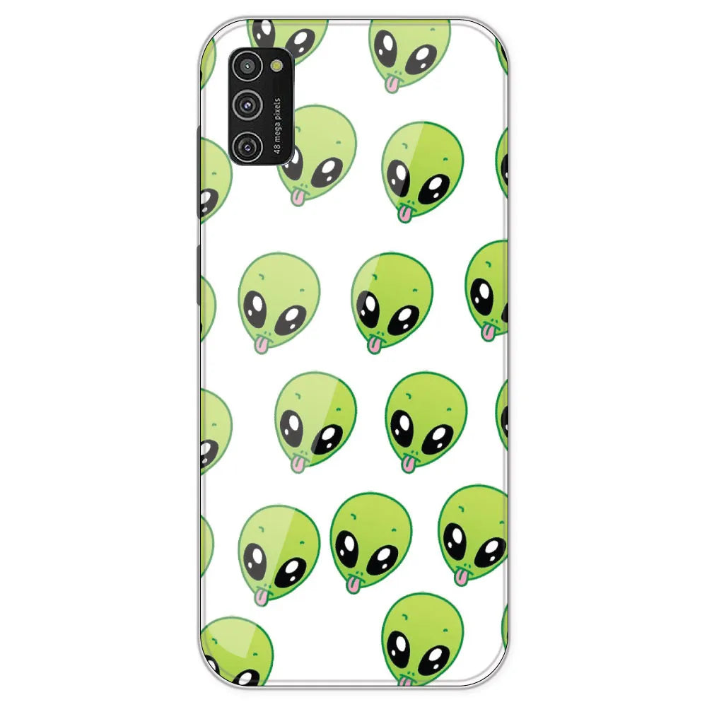 Alien - Clear Printed Silicone Case For Samsung Galaxy M21