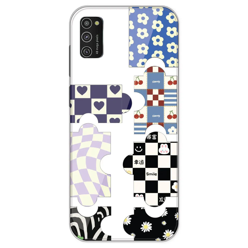 Aesthetic Puzzle - Clear Printed Silicone Case For Samsung Galaxy M21