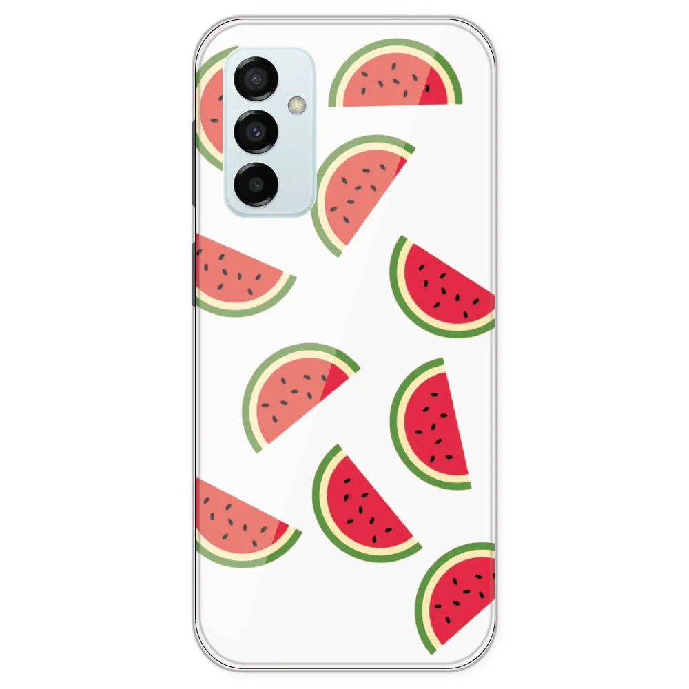 Watermelons - Clear Printed Silicone Case For Samsung Galaxy M23