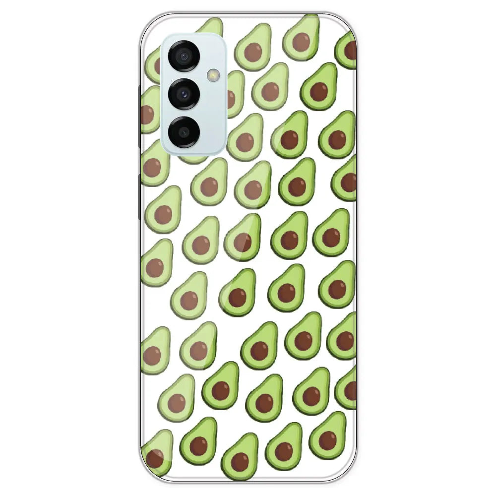 Avocado - Clear Printed Silicone Case For Samsung Galaxy M23