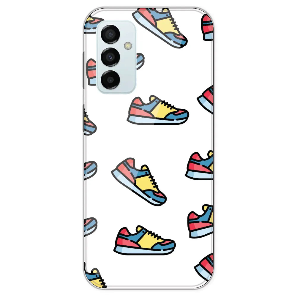 Sneakers - Clear Printed Silicone Case For Samsung Galaxy M23