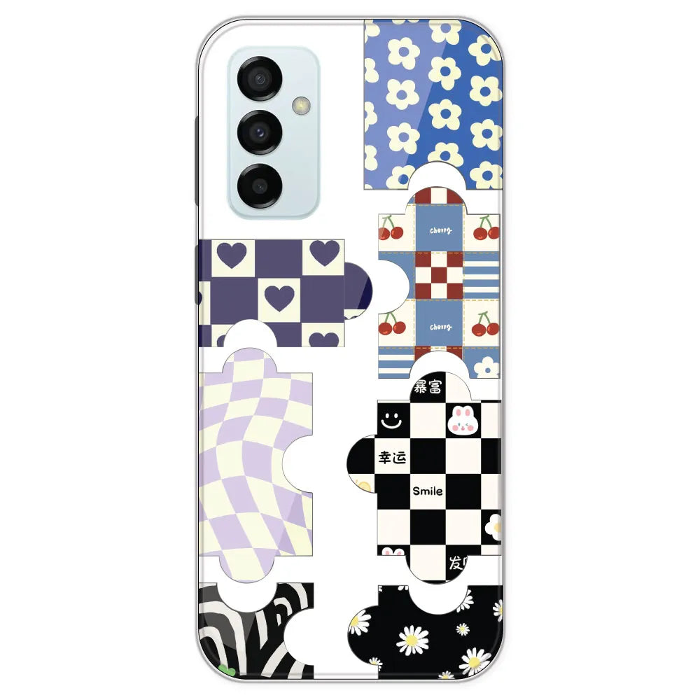 Aesthetic Puzzle - Clear Printed Silicone Case For Samsung Galaxy M23