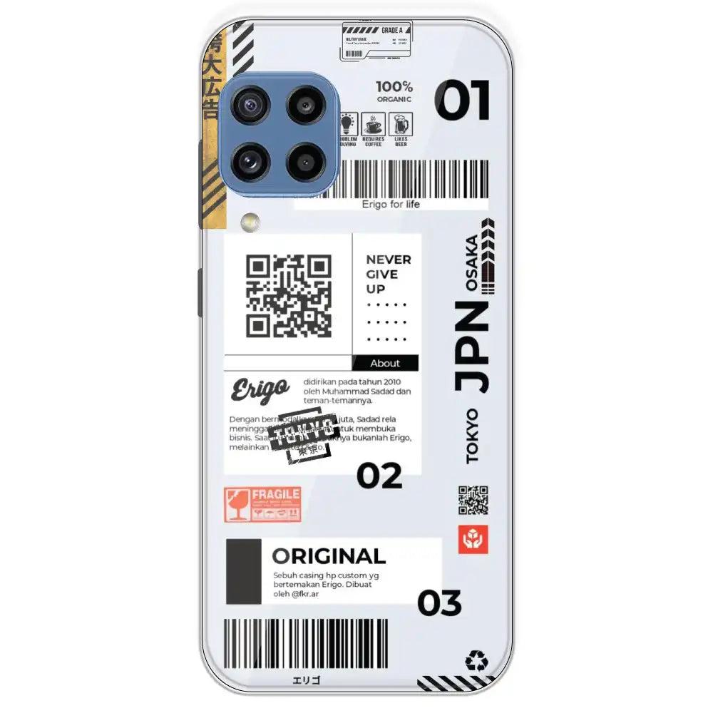 Barcode Labels - Printed Silicone Case For Samsung Galaxy M32