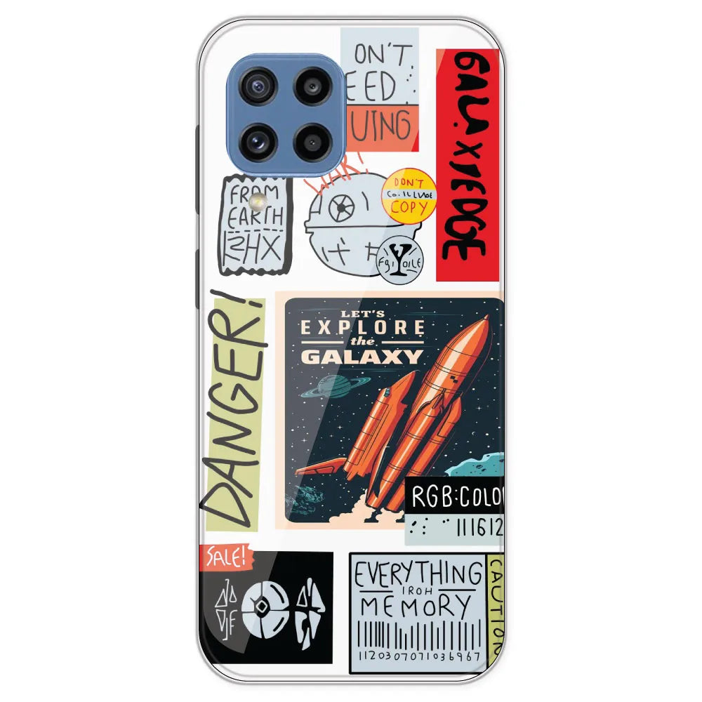 Galaxy - Clear Printed Silicone Case For Samsung Galaxy M32