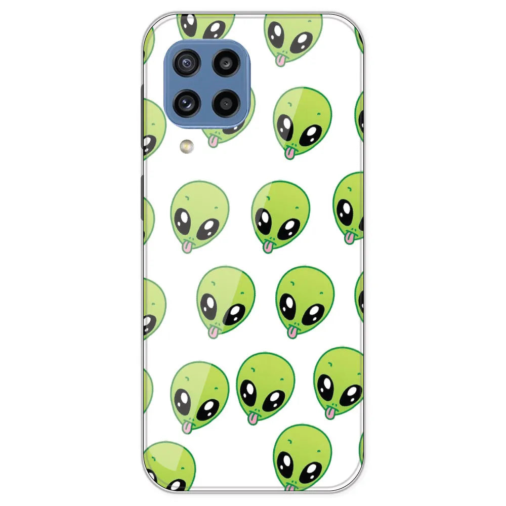 Alien - Clear Printed Silicone Case For Samsung Galaxy M32