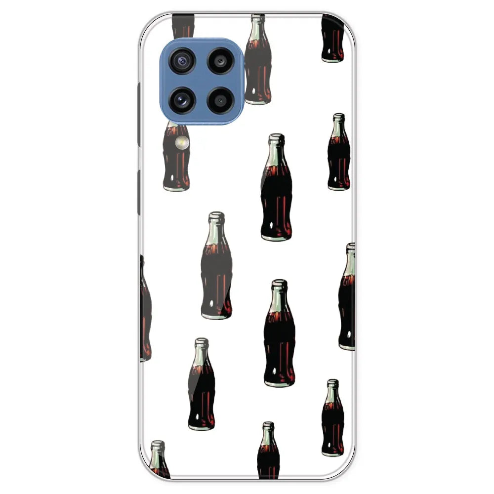Soft Drink - Clear Printed Silicone Case For Samsung Galaxy M32