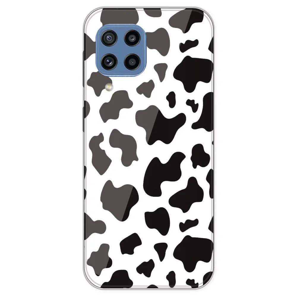 Cow Print - Clear Printed Silicone Case For Samsung Galaxy M32