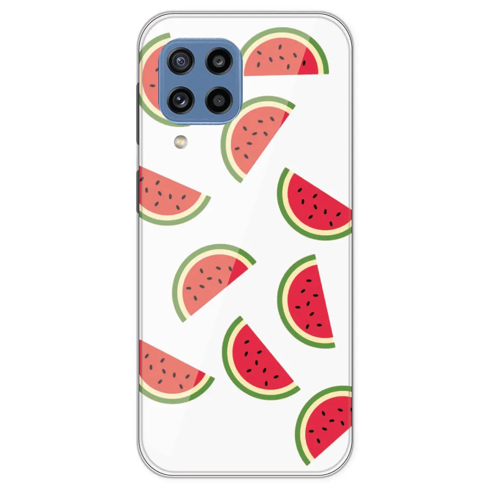 Watermelons - Clear Printed Silicone Case For Samsung Galaxy M32