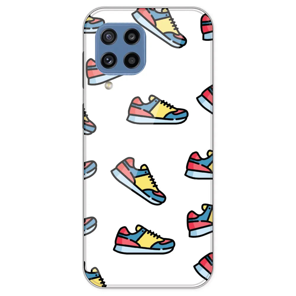 Sneakers - Clear Printed Silicone Case For Samsung Galaxy M32