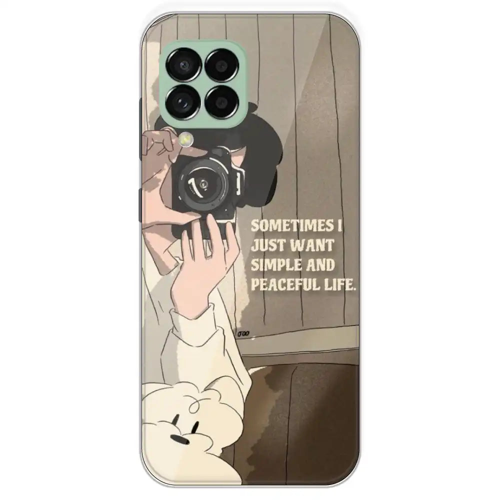 Photographer - Printed Silicone Case For Samsung Galaxy M33