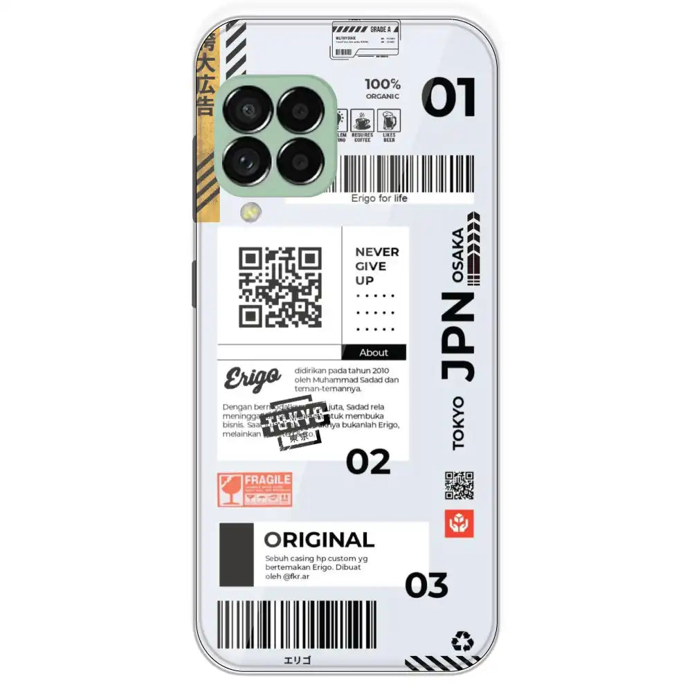 Barcode Labels - Printed Silicone Case For Samsung Galaxy M33