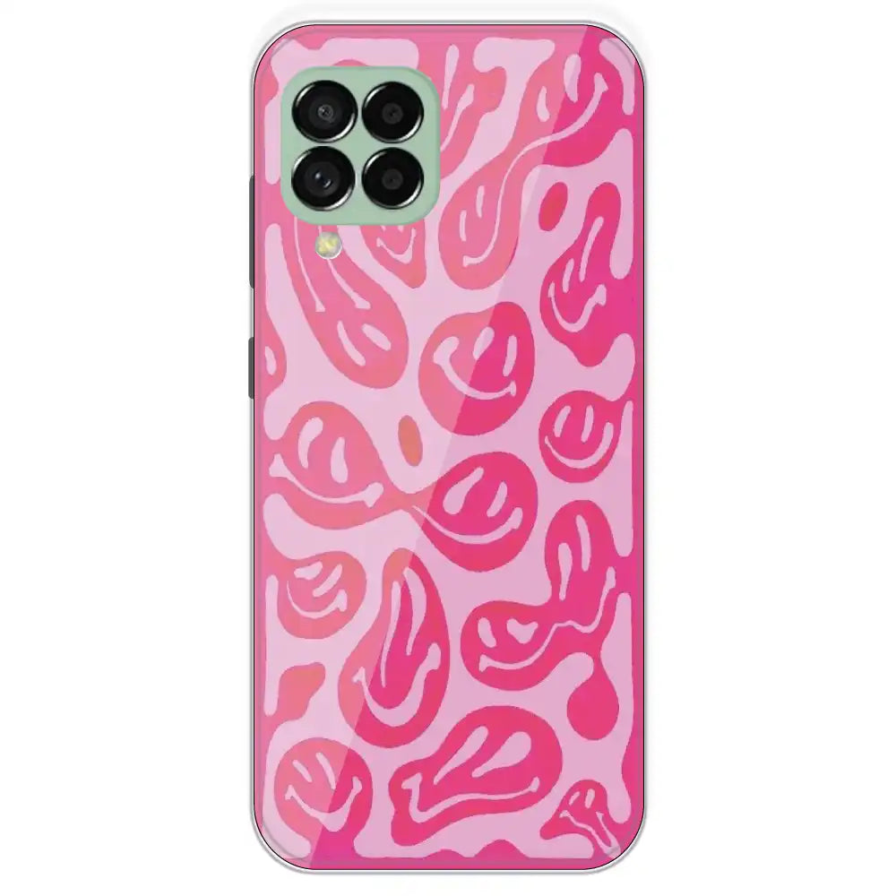 Pink Smilies - Printed Silicone Case For Samsung Galaxy M33
