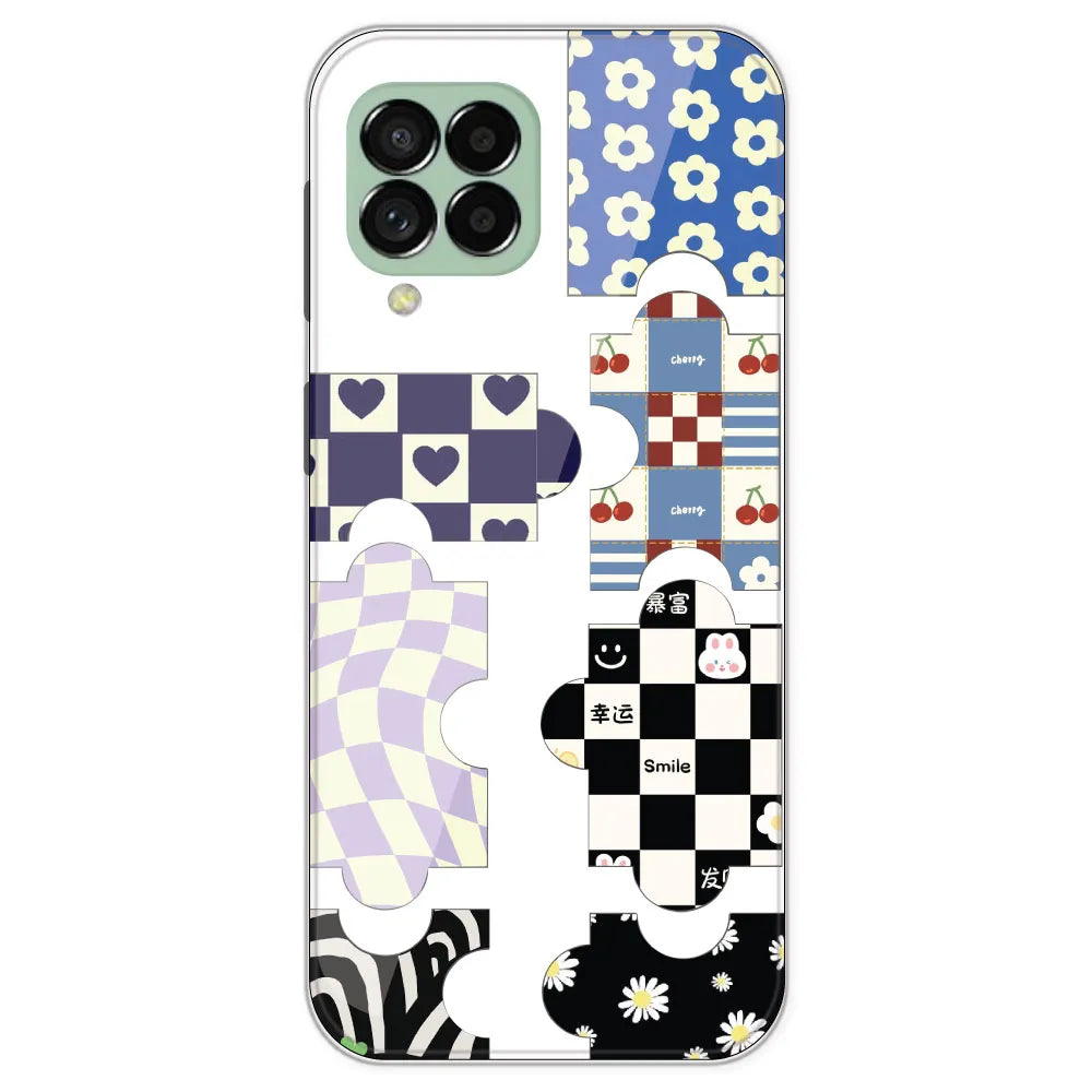 Aesthetic Puzzle - Clear Printed Silicone Case For Samsung Galaxy M33