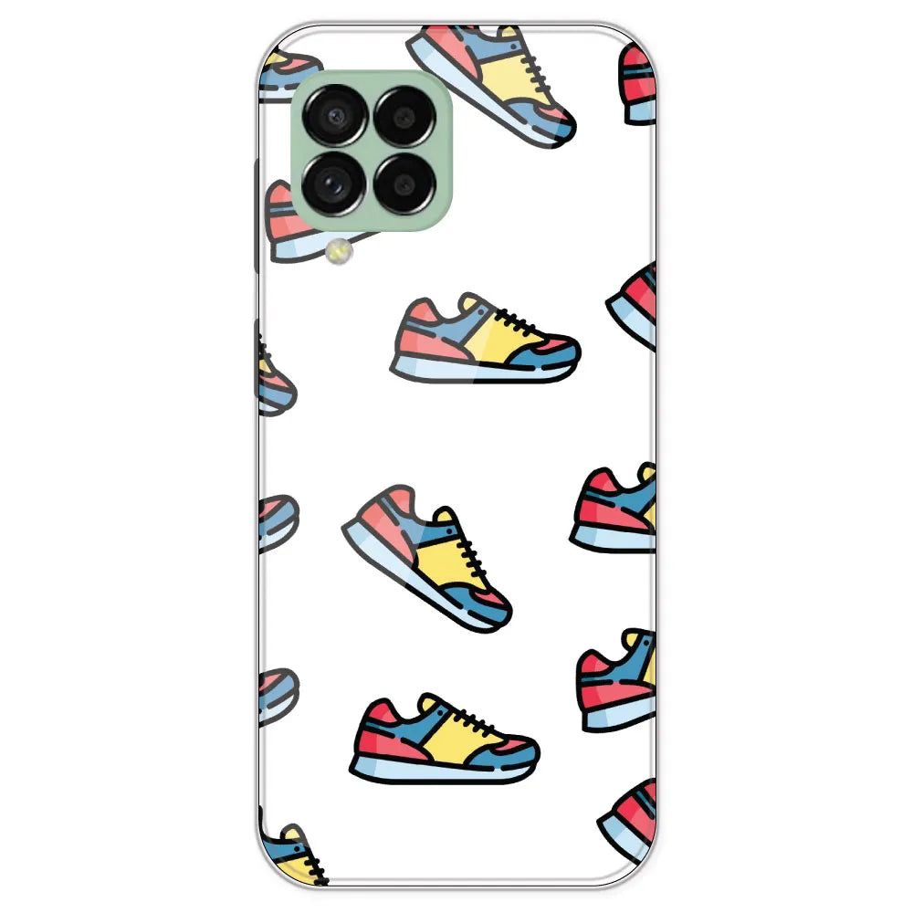 Sneakers - Clear Printed Silicone Case For Samsung Galaxy M33