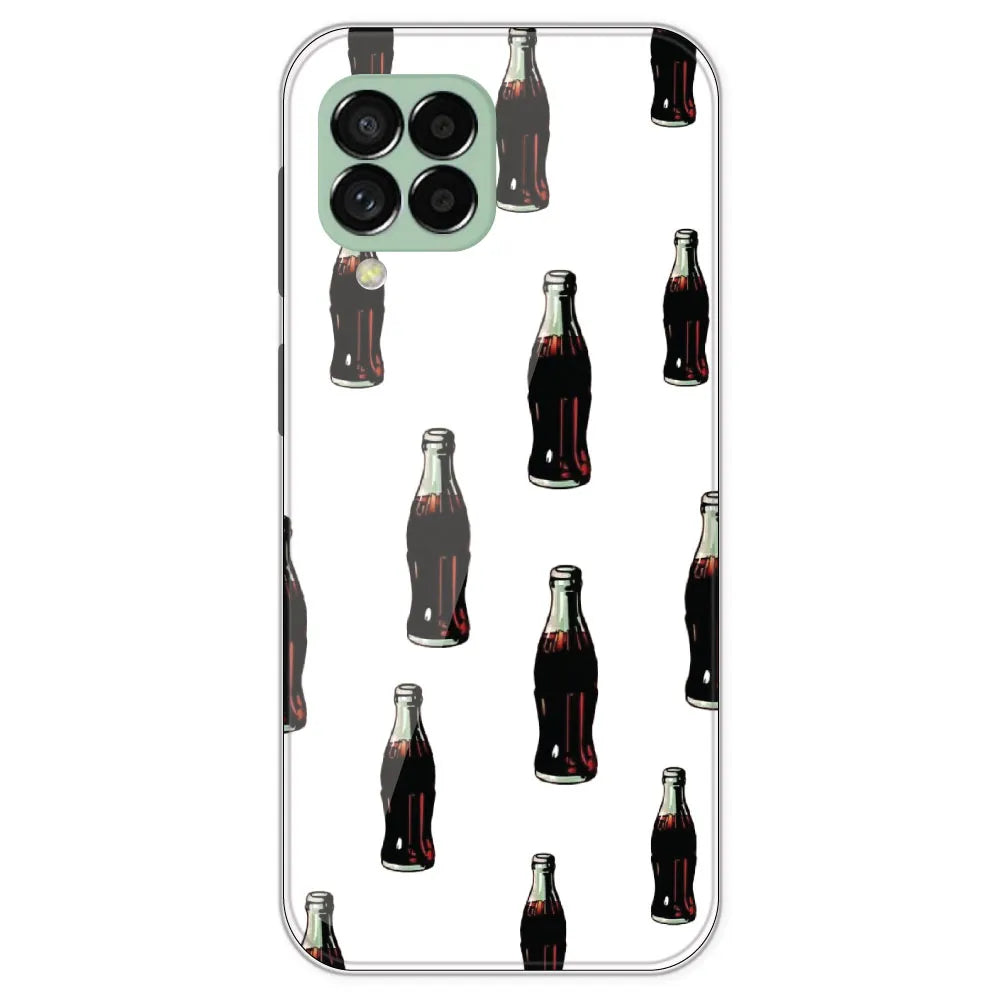 Soft Drink - Clear Printed Silicone Case For Samsung Galaxy M33