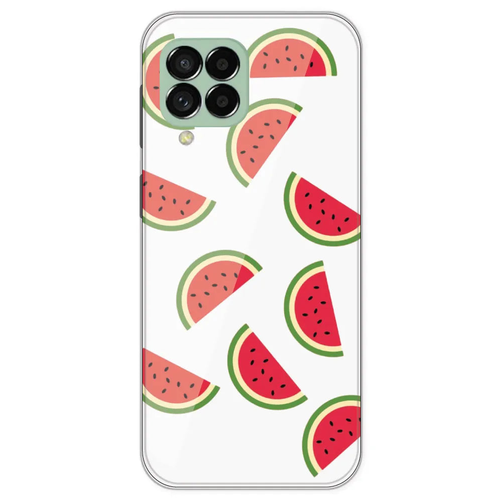 Watermelons - Clear Printed Silicone Case For Samsung Galaxy M33