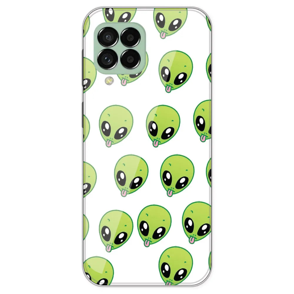 Alien - Clear Printed Silicone Case For Samsung Galaxy M33