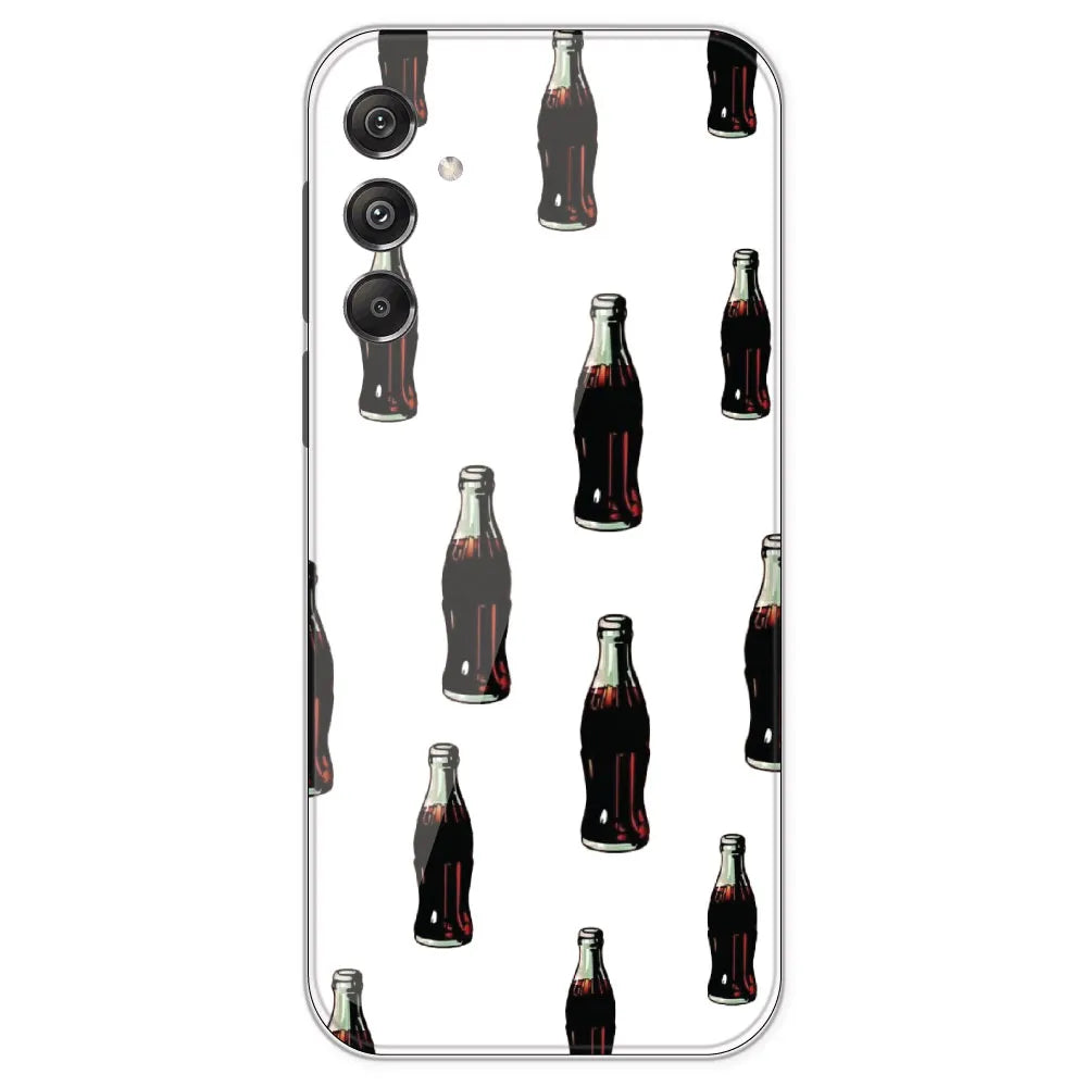 Soft Drink - Clear Printed Silicone Case For Samsung Galaxy M34