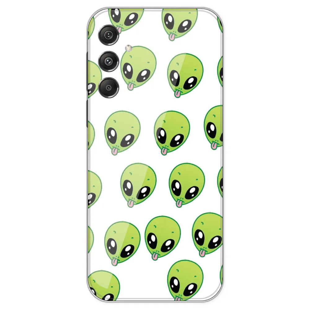 Alien - Clear Printed Silicone Case For Samsung Galaxy M34