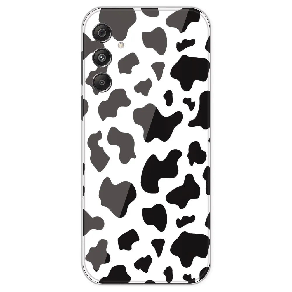 Cow Print - Clear Printed Silicone Case For Samsung Galaxy M34