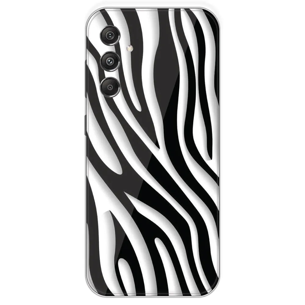 Zebra Print - Printed Silicone Case For Samsung Galaxy M34