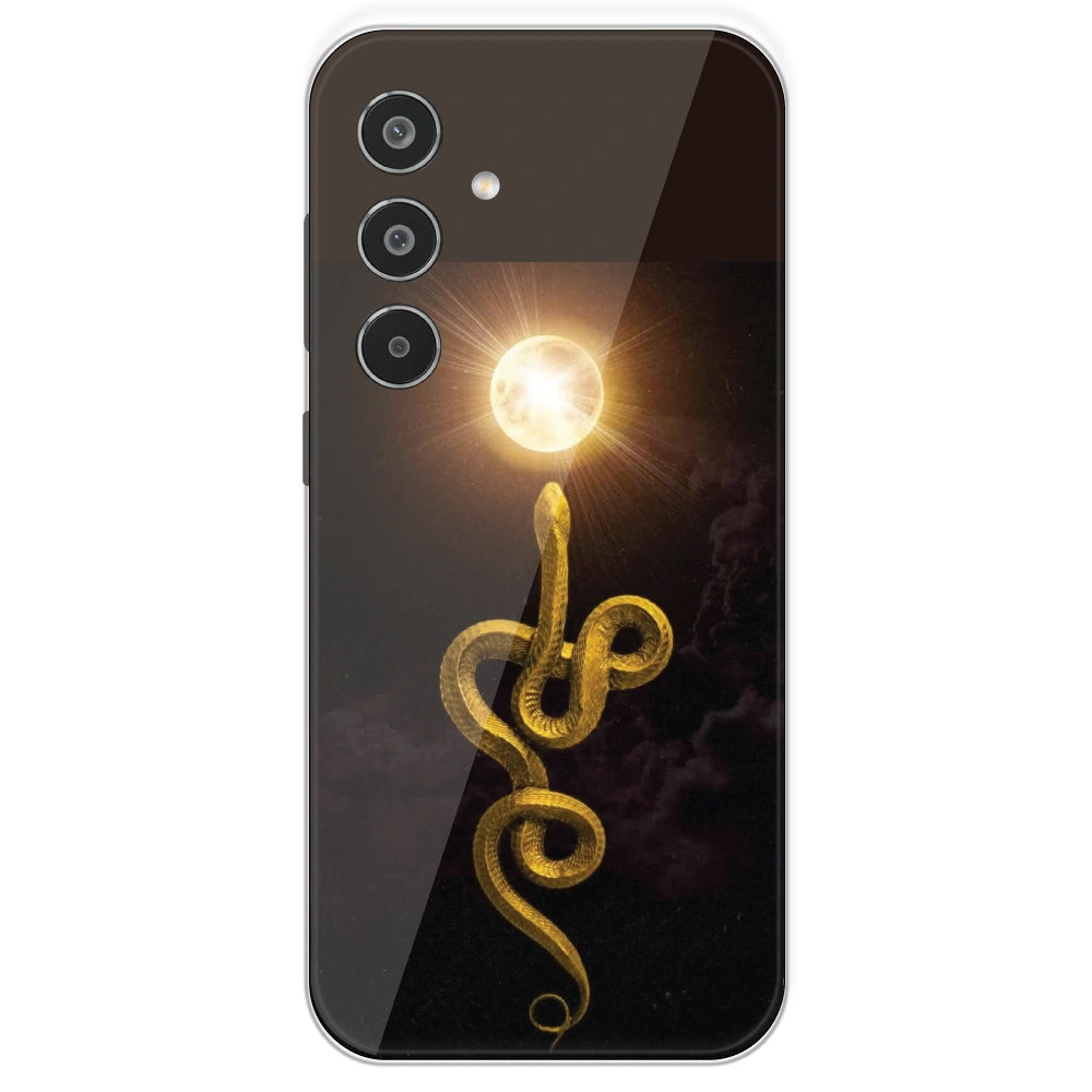 Golden Serpent - Printed Silicone Case For Samsung Galaxy M35