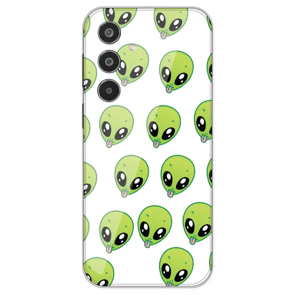 Alien - Clear Printed Silicone Case For Samsung Galaxy M35