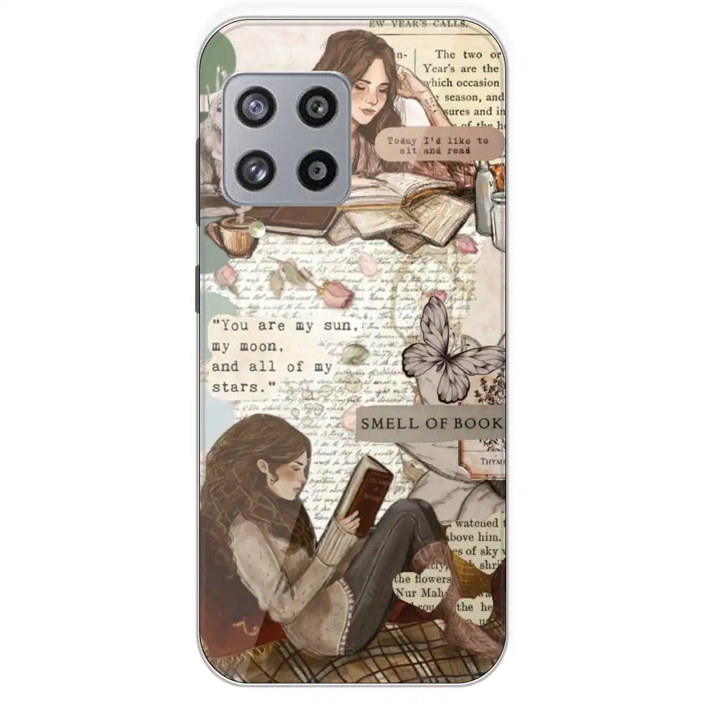Book Collage - Printed Silicone Case For Samsung Galaxy M42