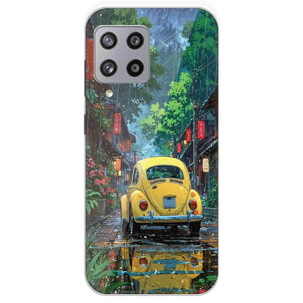 Yellow Bettle - Printed Silicone Case For Samsung Galaxy M42