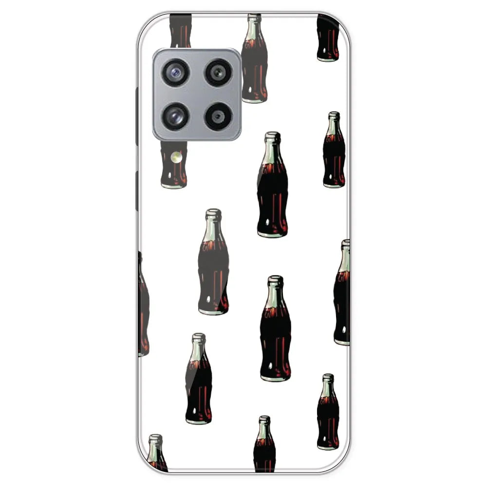 Soft Drink - Clear Printed Silicone Case For Samsung Galaxy M42
