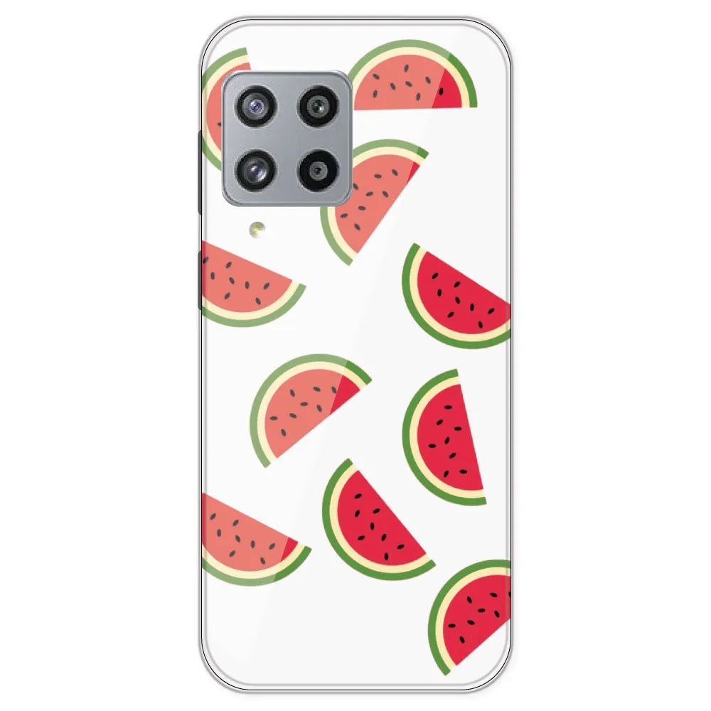 Watermelons - Clear Printed Silicone Case For Samsung Galaxy M42
