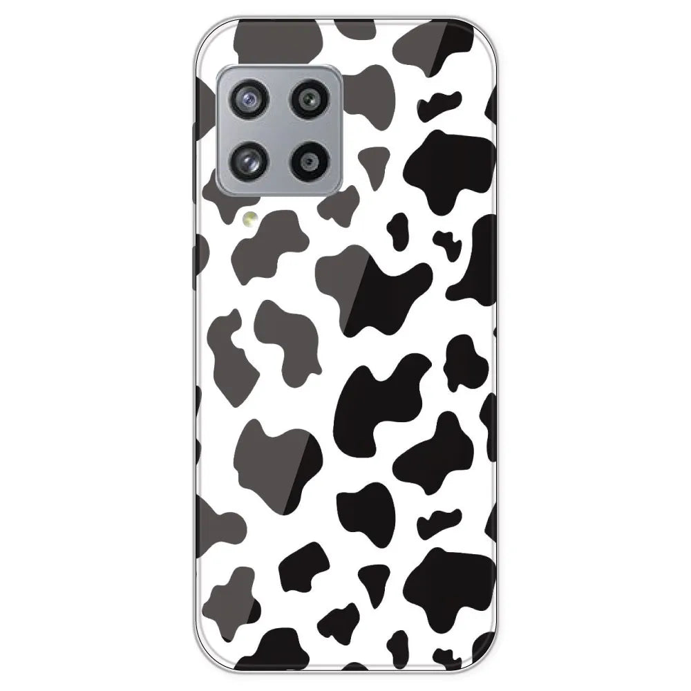 Cow Print - Clear Printed Silicone Case For Samsung Galaxy M42