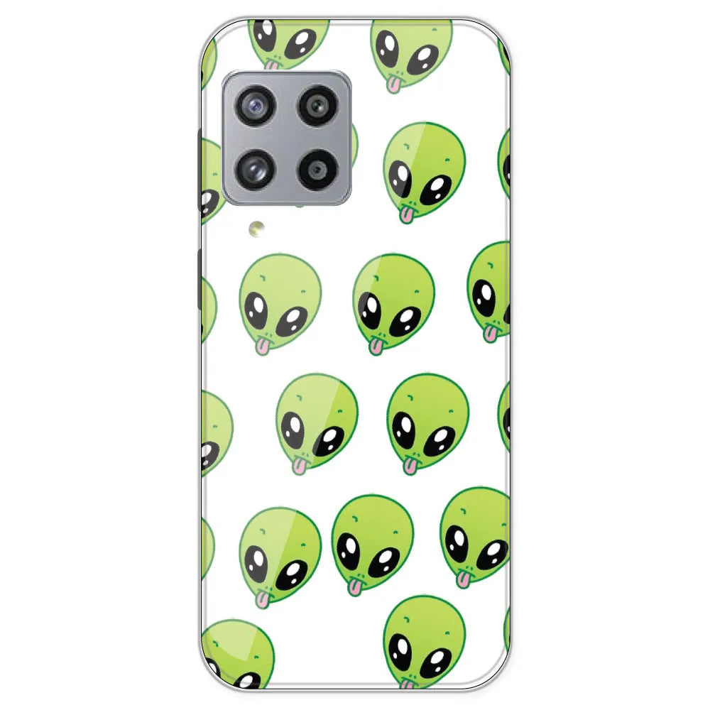 Alien - Clear Printed Silicone Case For Samsung Galaxy M42