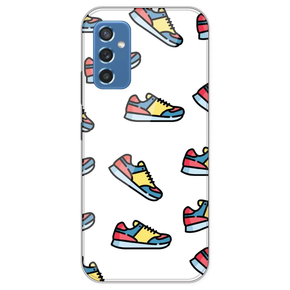 Sneakers - Clear Printed Silicone Case For Samsung Galaxy M52