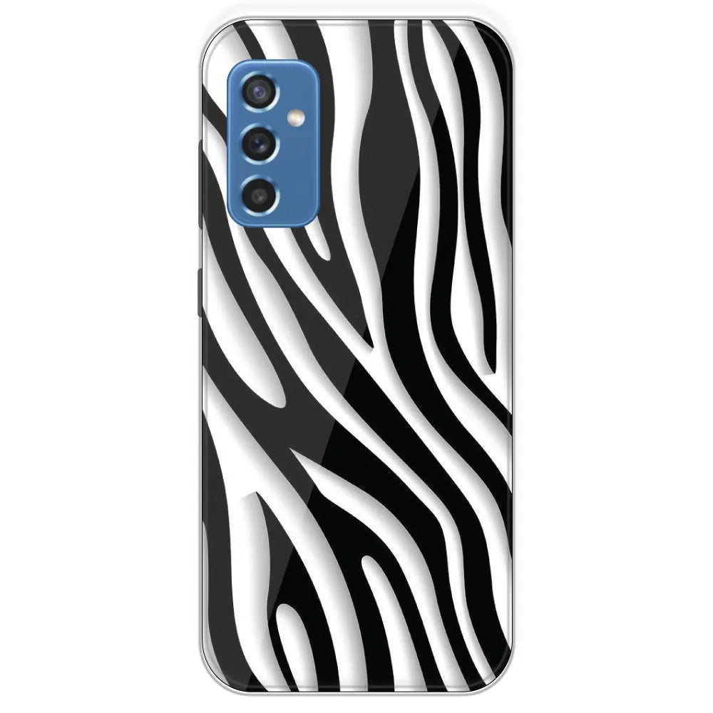 Zebra Print - Printed Silicone Case For Samsung Galaxy M52