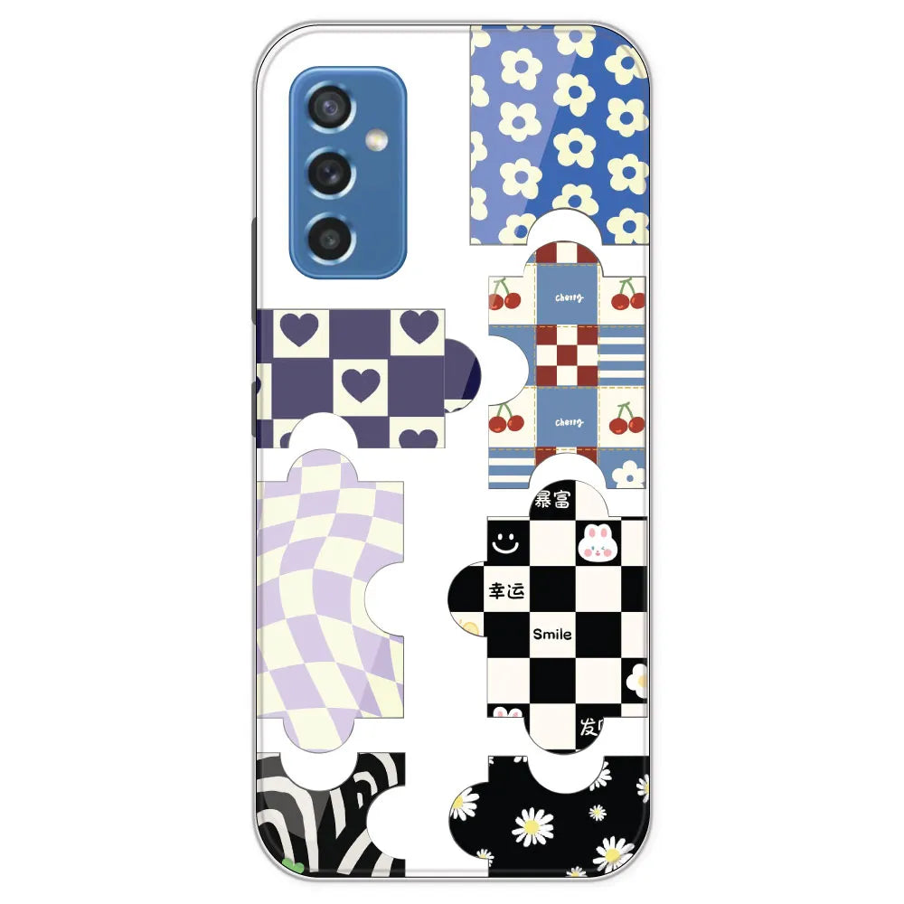 Aesthetic Puzzle - Clear Printed Silicone Case For Samsung Galaxy M52