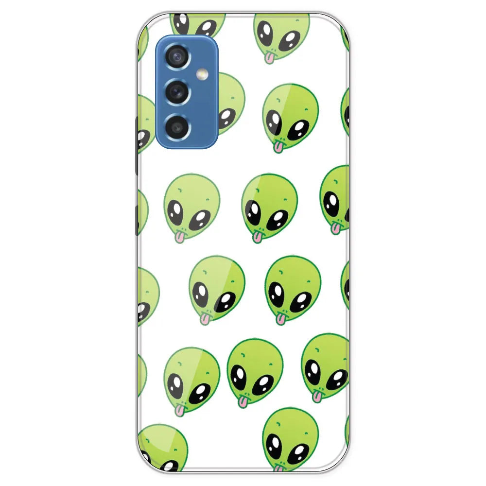 Alien - Clear Printed Silicone Case For Samsung Galaxy M52