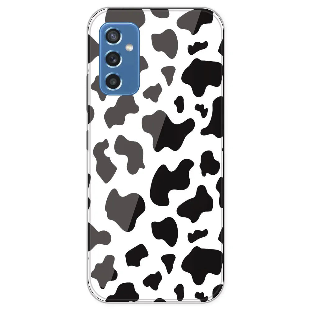 Cow Print - Clear Printed Silicone Case For Samsung Galaxy M52