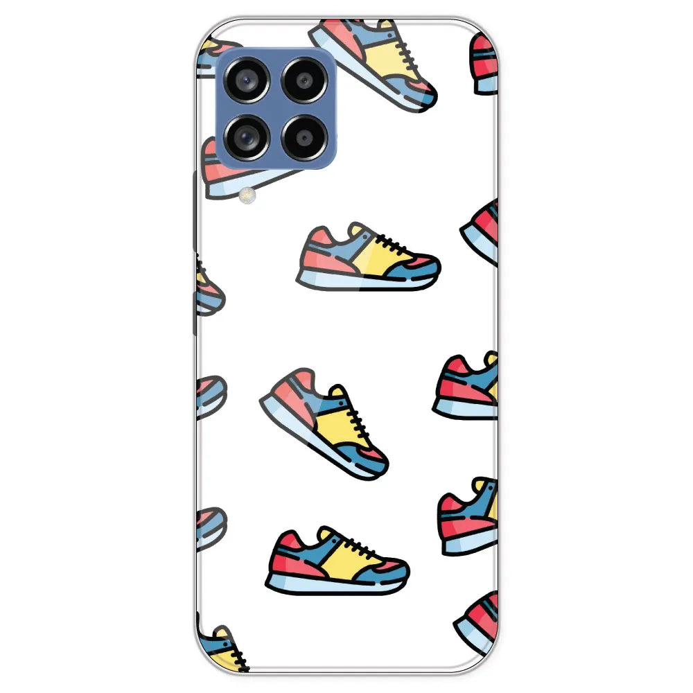 Sneakers - Clear Printed Silicone Case For Samsung Galaxy M53