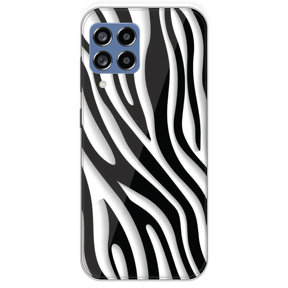 Zebra Print - Printed Silicone Case For Samsung Galaxy M53