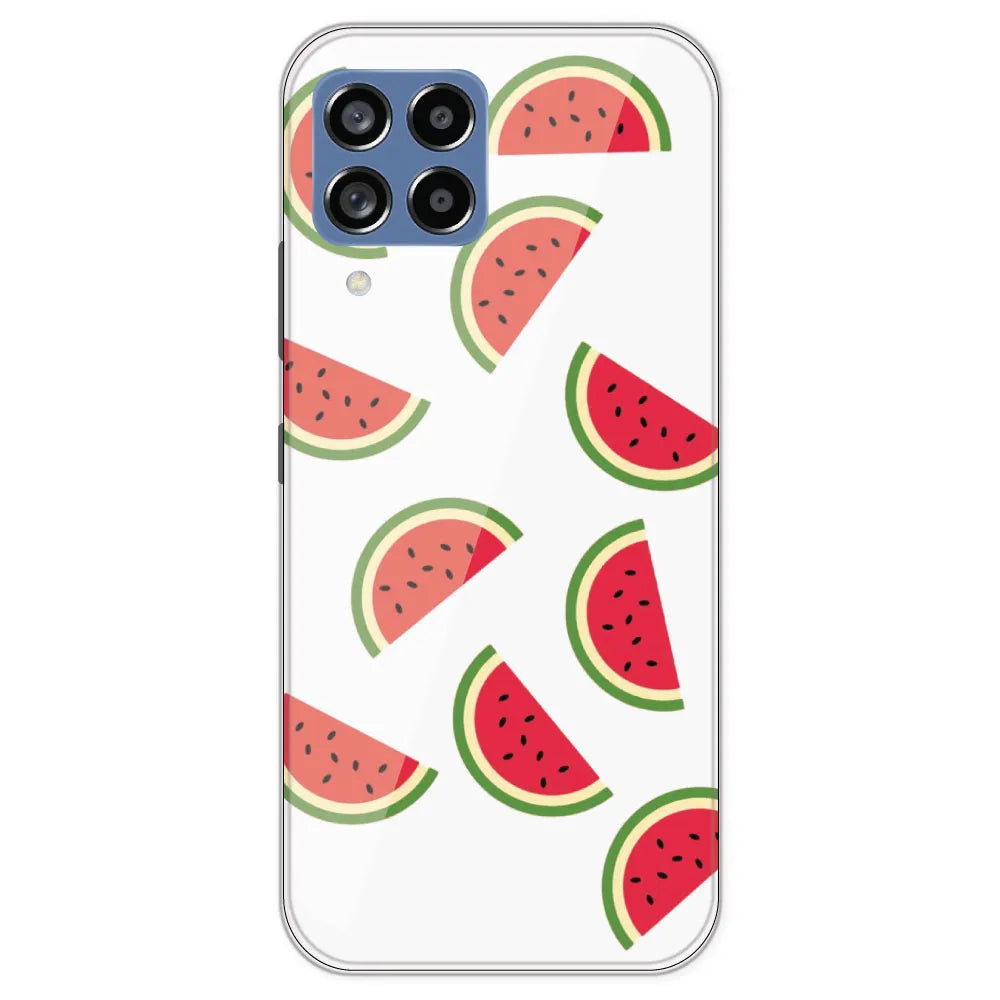 Watermelons - Clear Printed Silicone Case For Samsung Galaxy M53