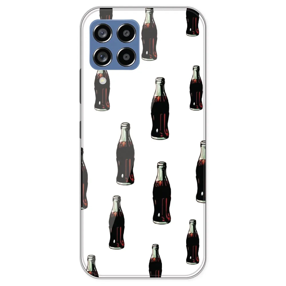 Soft Drink - Clear Printed Silicone Case For Samsung Galaxy M53