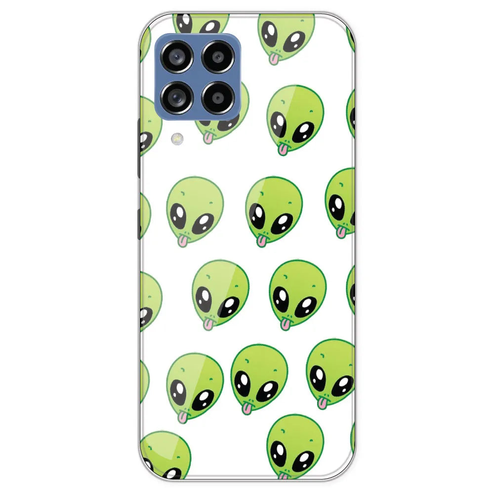 Alien - Clear Printed Silicone Case For Samsung Galaxy M53