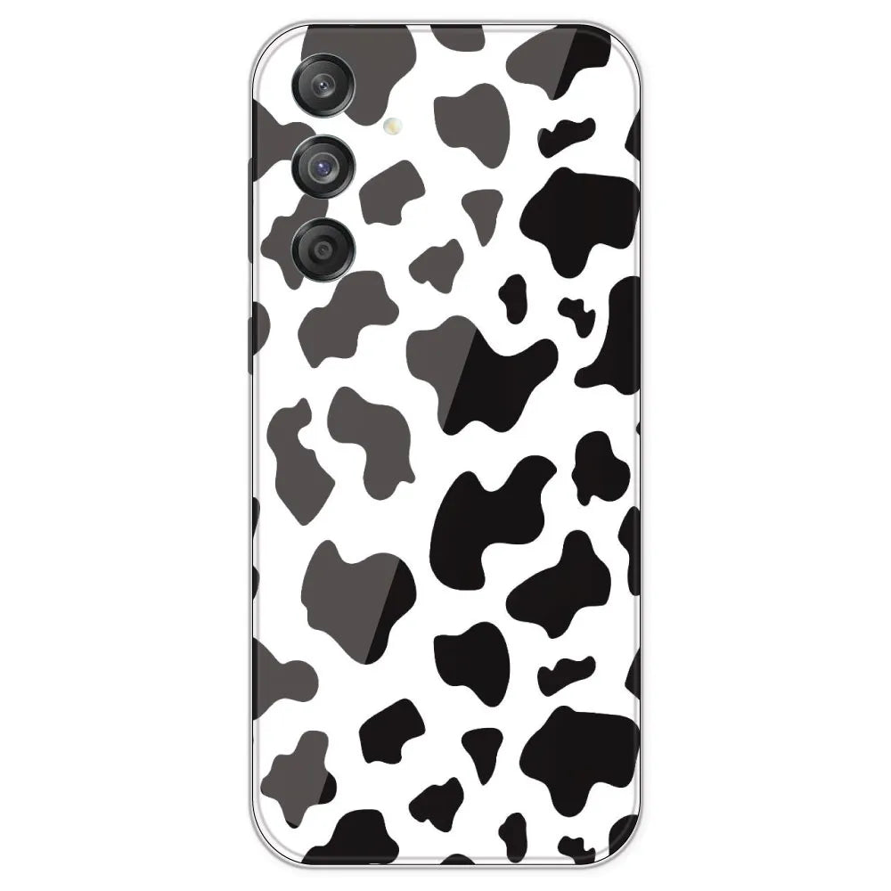 Cow Print - Clear Printed Silicone Case For Samsung Galaxy M55