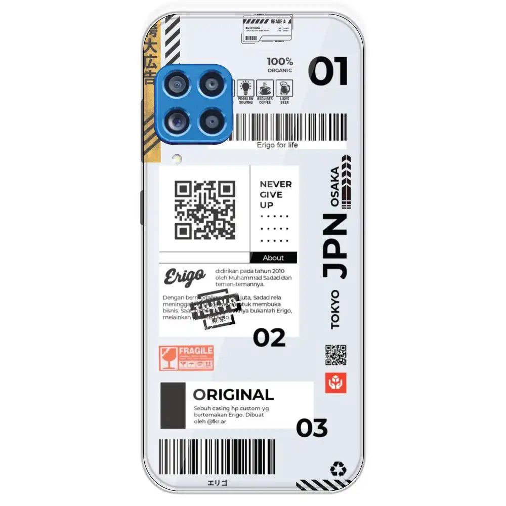 Barcode Labels - Printed Silicone Case For Samsung Galaxy M62
